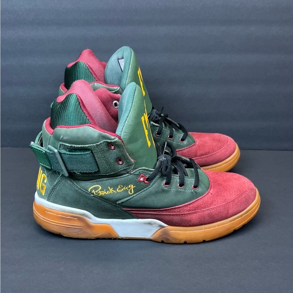 PATRICK EWING ATHLETICS 33 HI Green Burgundy Gum SEATTLE Sneakers Mens Size 15 - Picture 1 of 8